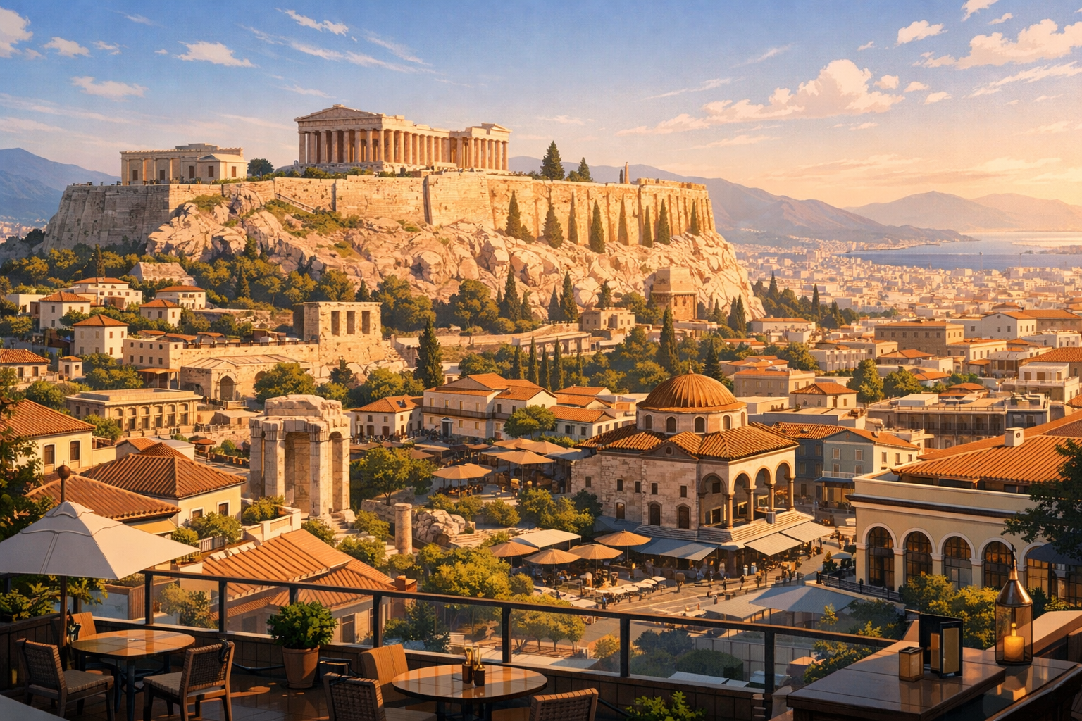 Athens - Historical tour: Acropolis, Plaka, Monastiraki, museums, rooftop bars