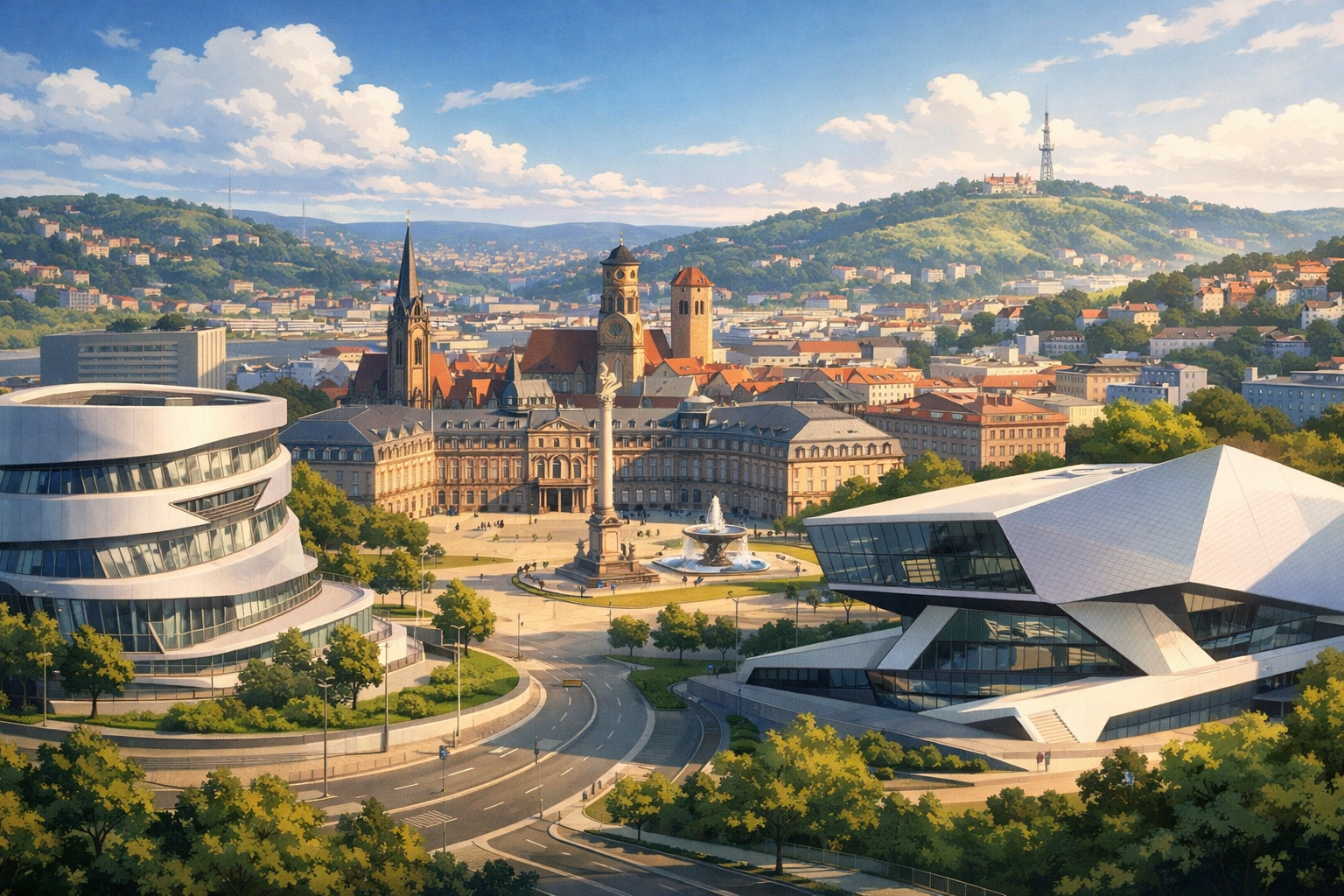 BADEN-WÜRTTEMBERG - Stuttgart + Mercedes-Benz and Porsche museums