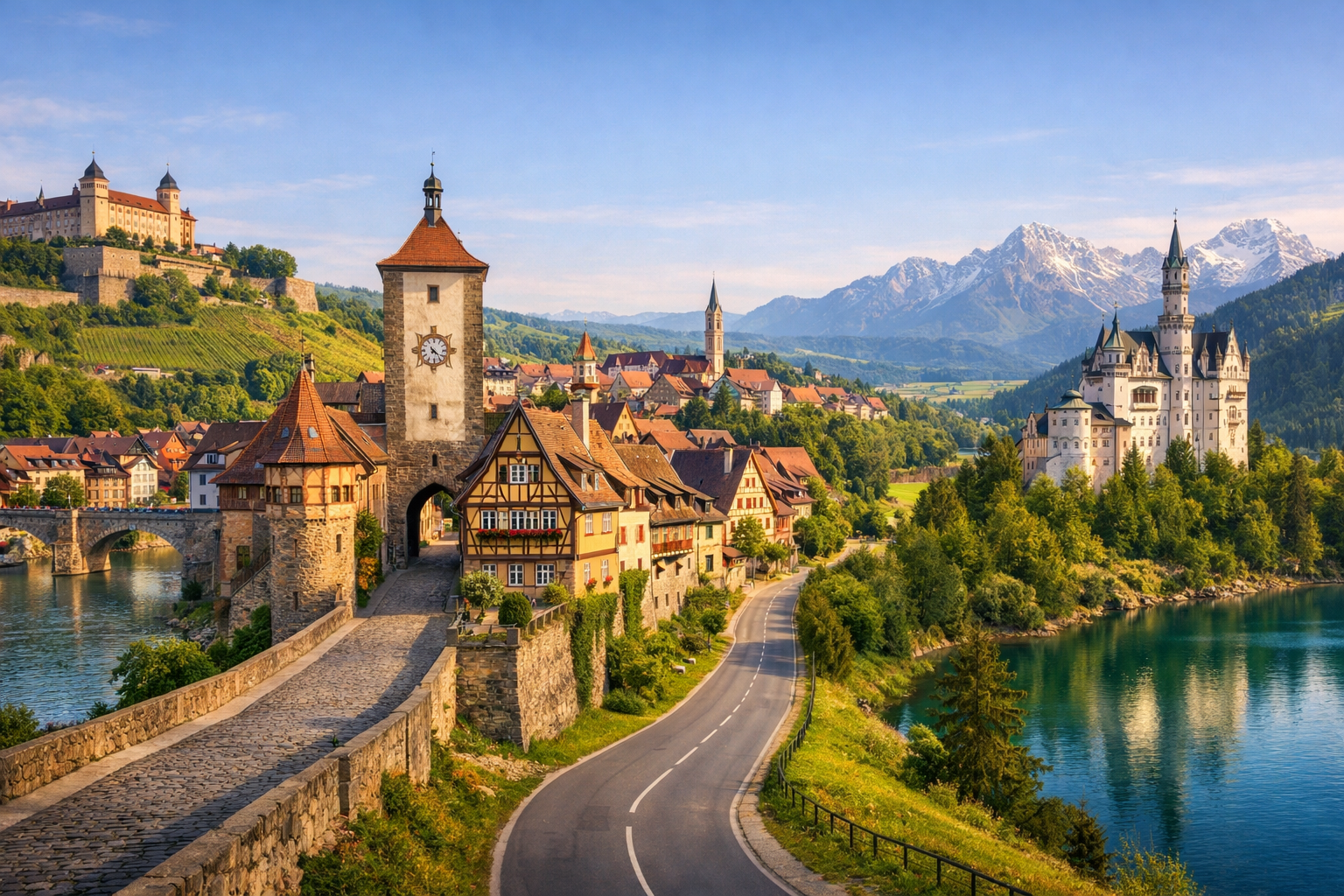 BAVARIA - Romantic Road Würzburg Rothenburg Füssen