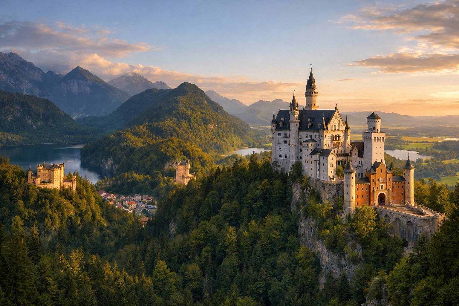 BAVARIA - Neuschwanstein and Hohenschwangau Castles