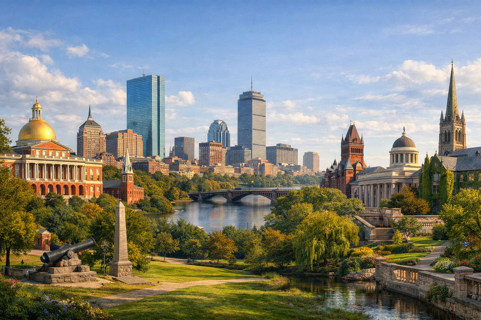 Boston - the history of the USA and Ivy League universities