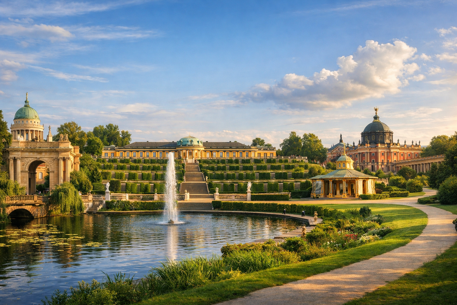 BRANDENBURG - Potsdam Sanssouci palaces and parks