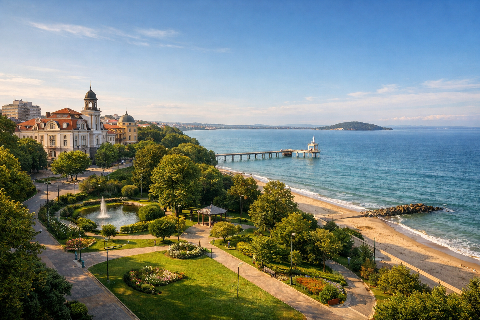 Burgas - sea, parks, and relaxing city отдых