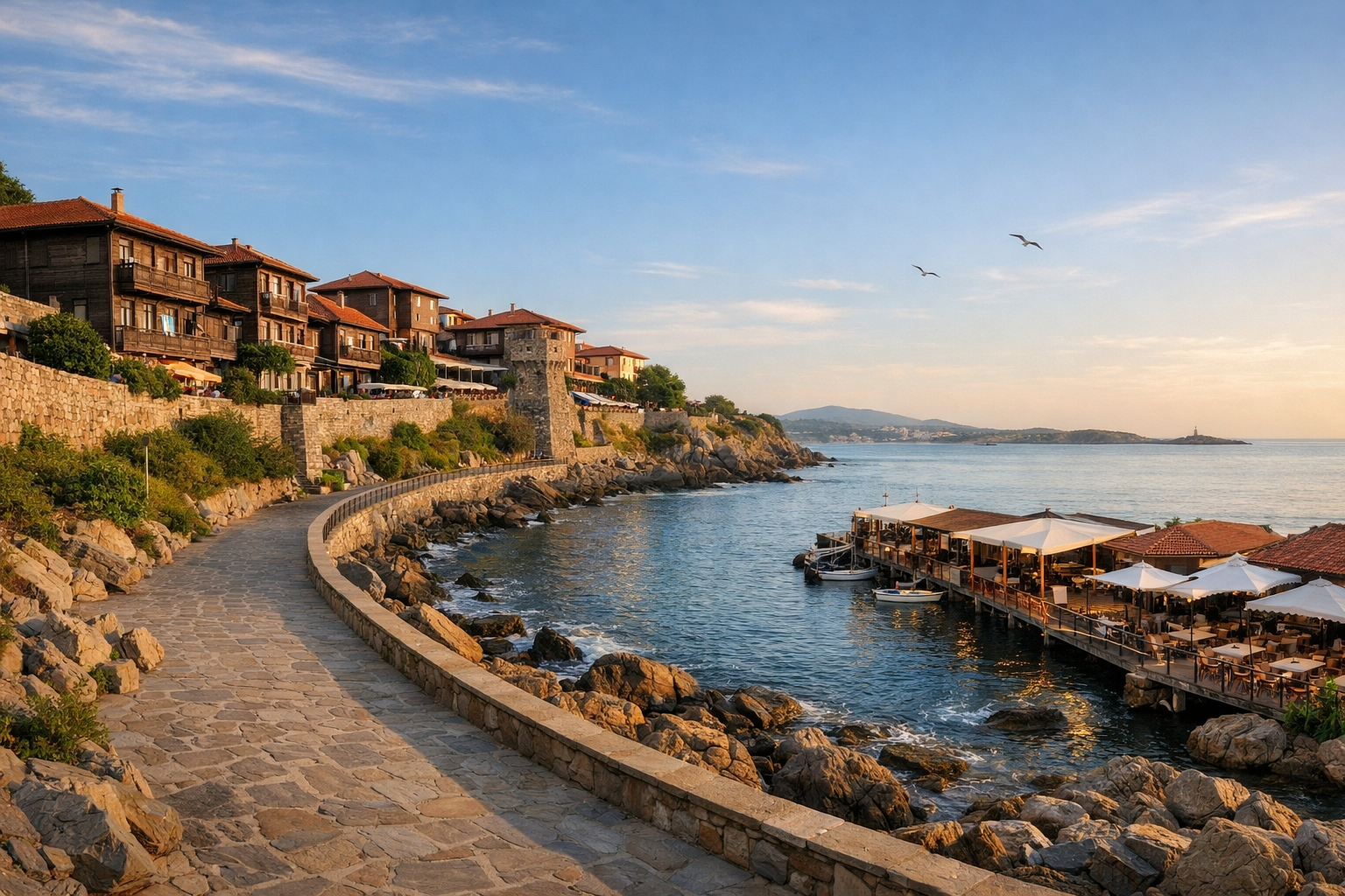 Burgas - Sozopol beaches old town and fish restaurants