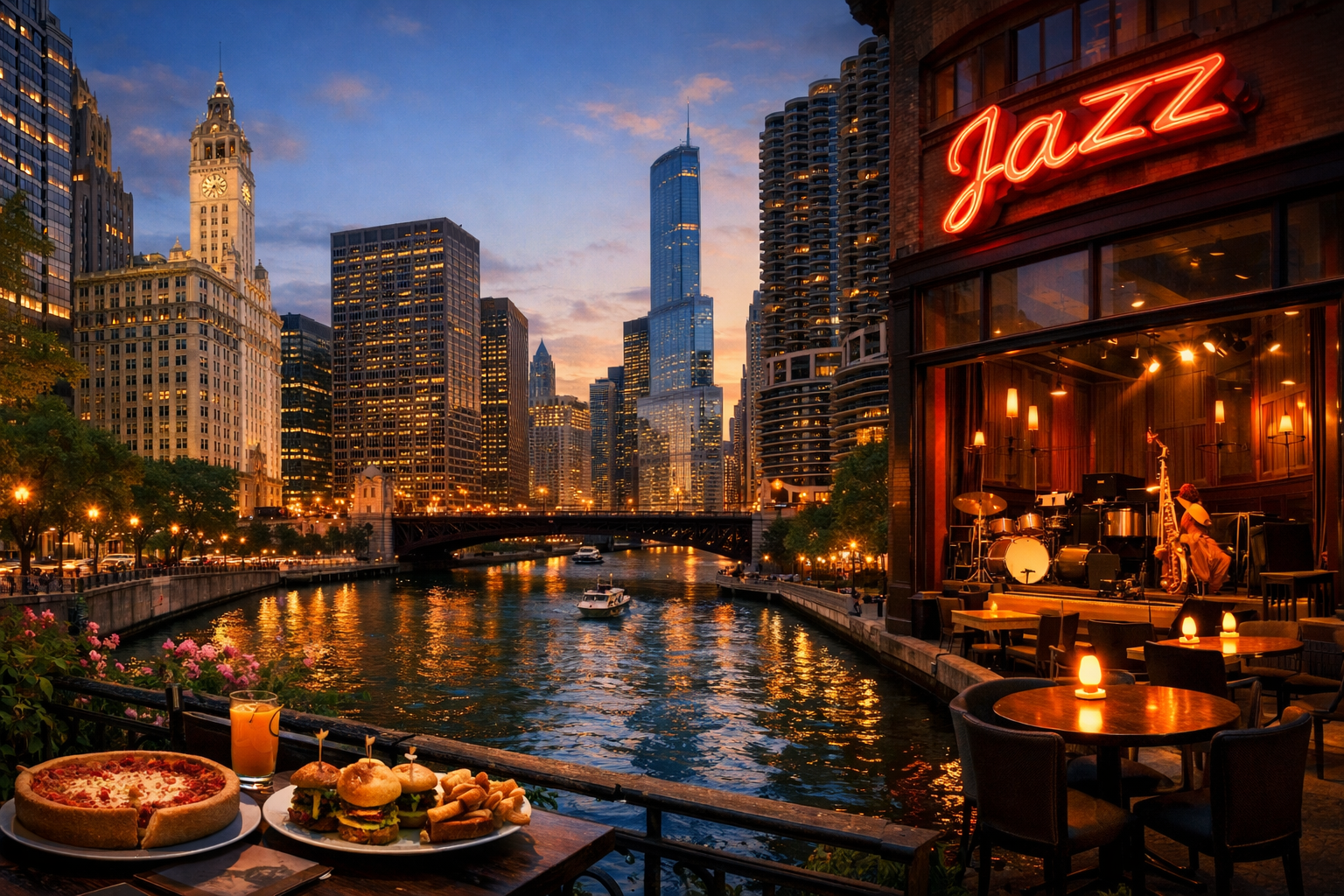 Chicago — architecture, jazz clubs, and gastronomy