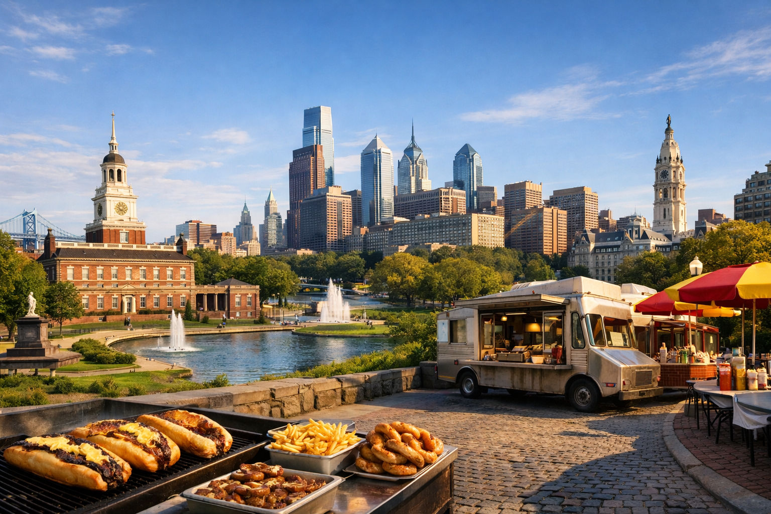 Philadelphia - American history and street food