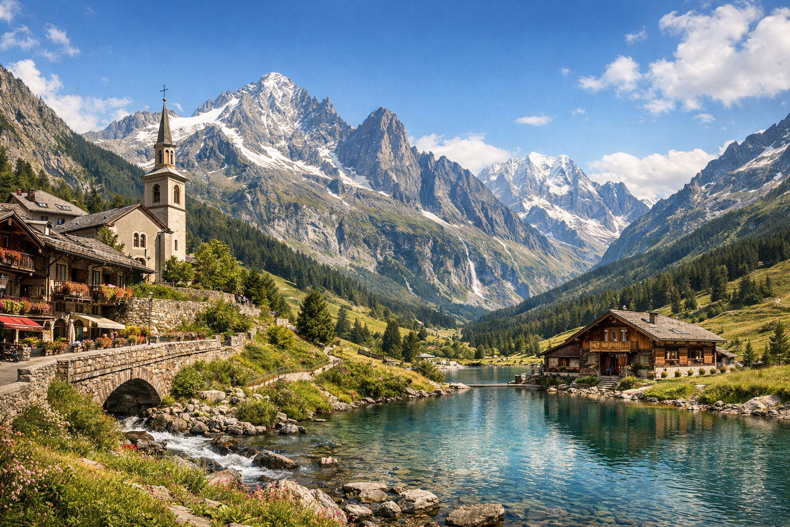 France and the Alpine Rings Tour du Mont Blanc (Classic Ring). Season (July - August)