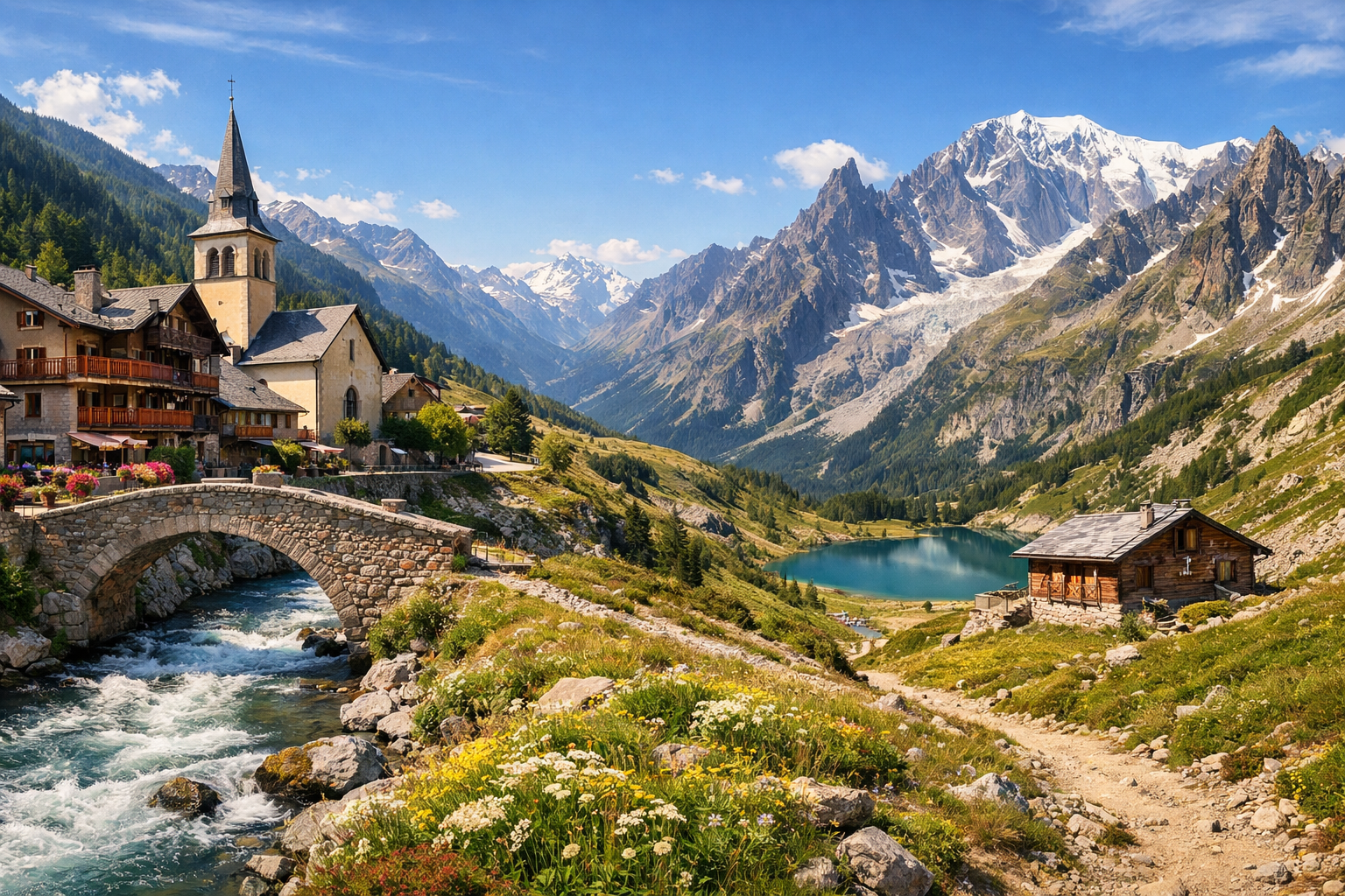 France and the Alpine Rings Tour du Mont Blanc (Southern Part) Season (July–September)