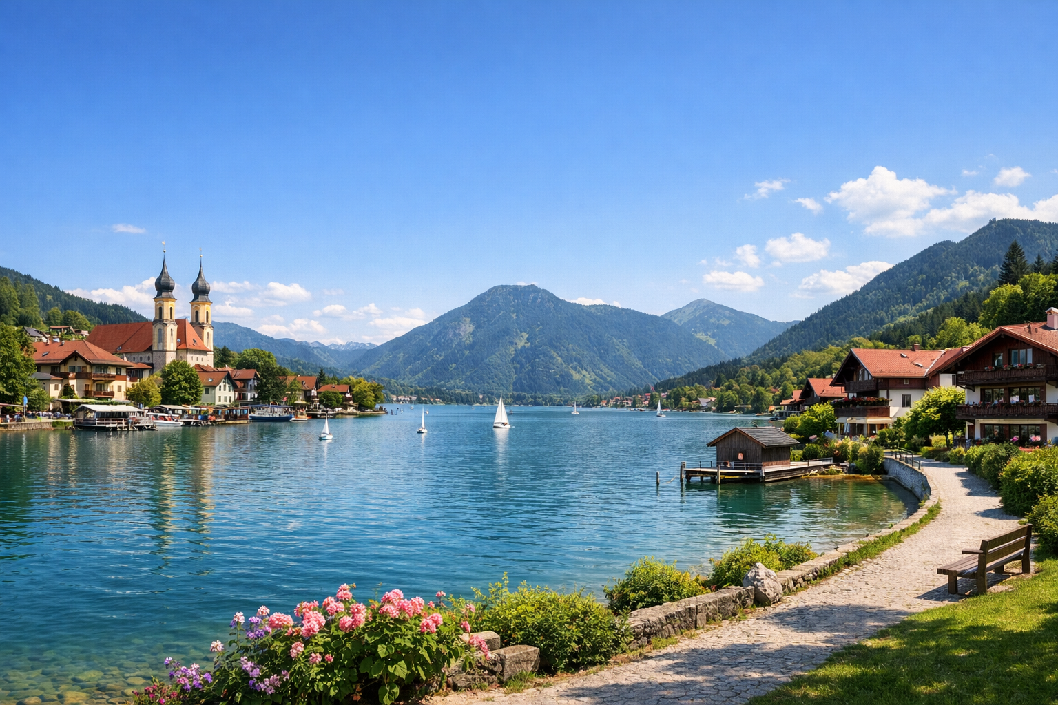 Germany. Munich - Lake Tegernsee. Season: June - September