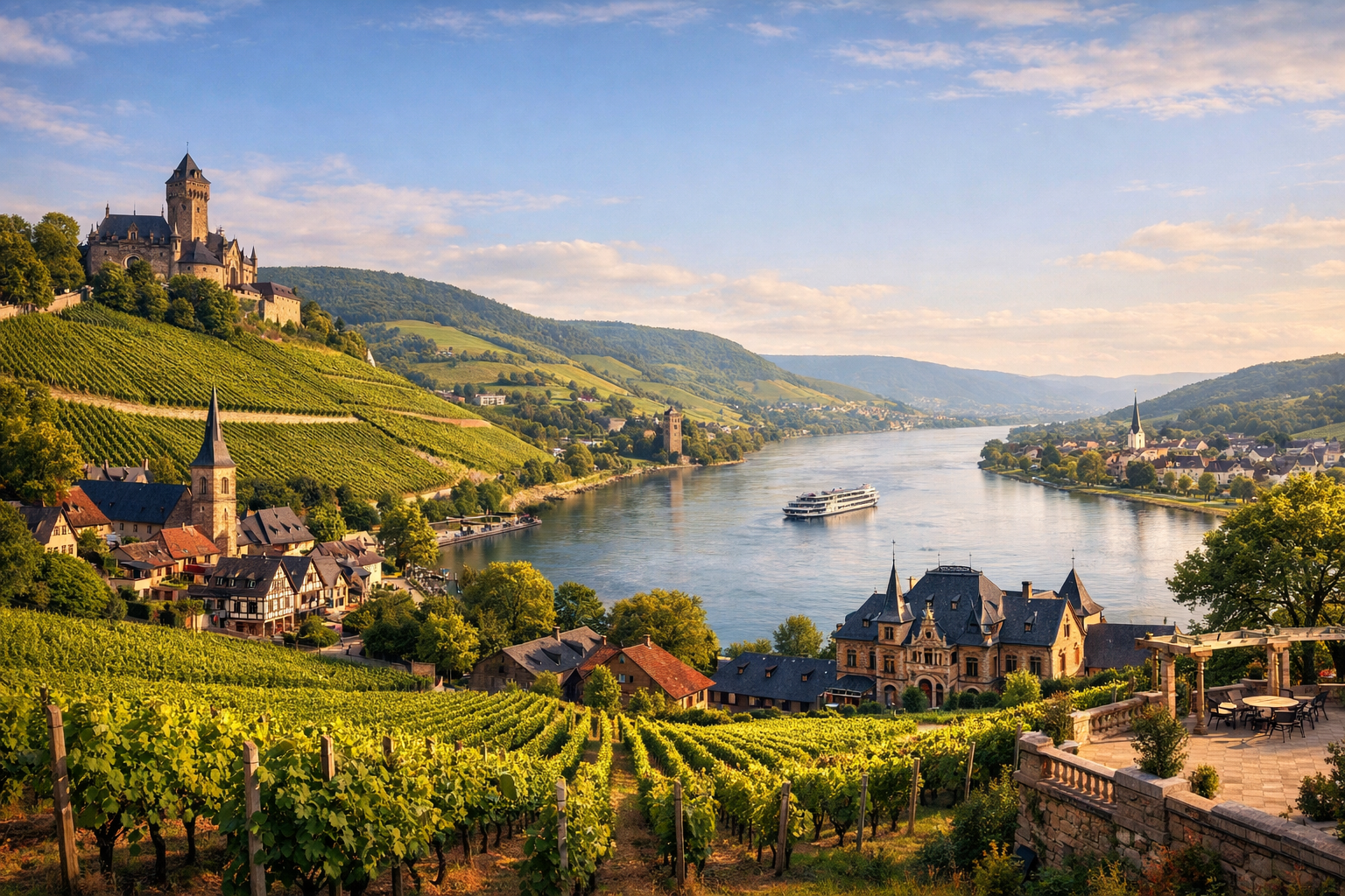 HESSE - Rheingau wine tour along the Rhine