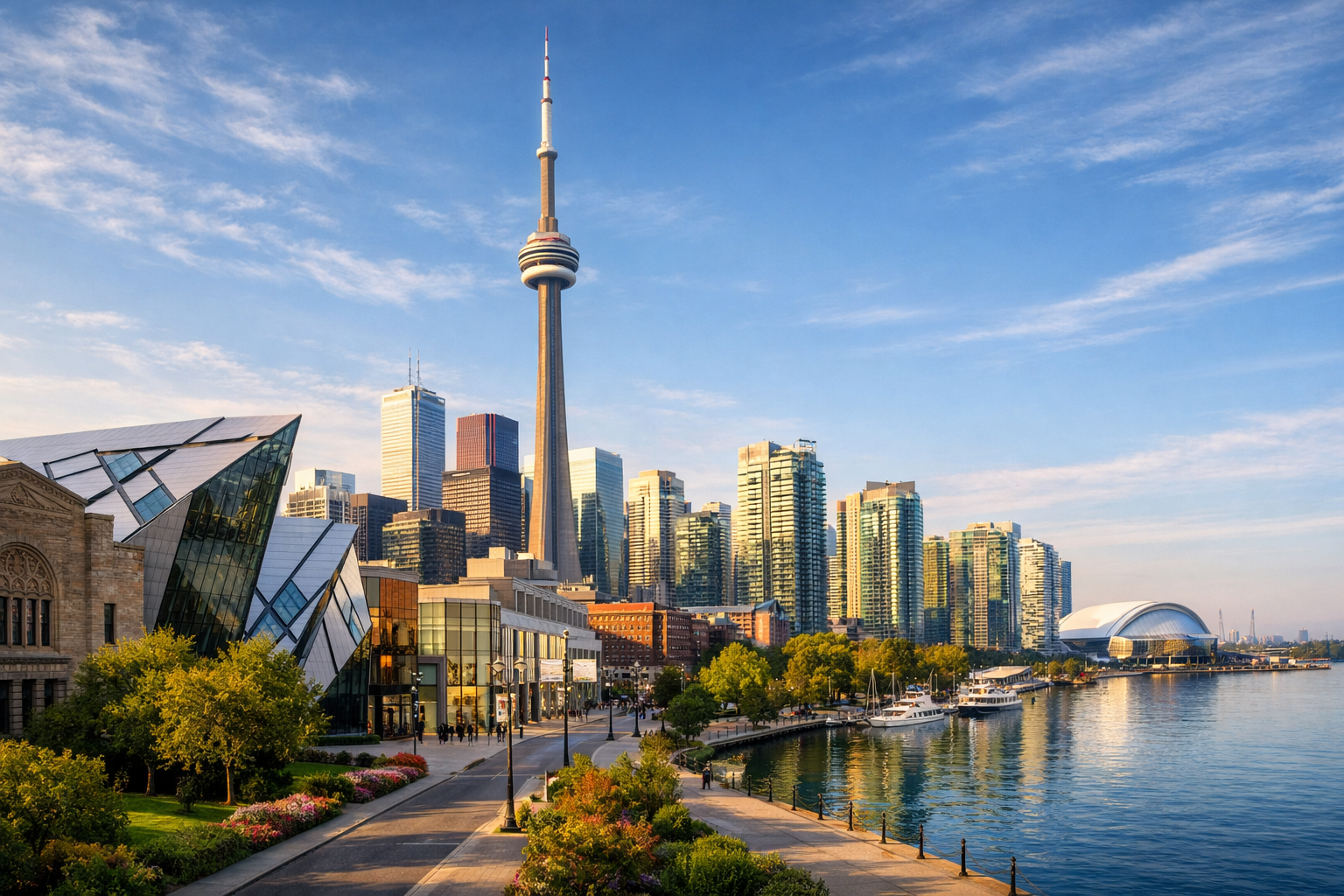 Classic Toronto - skyscrapers - CN Tower - museums - shopping.