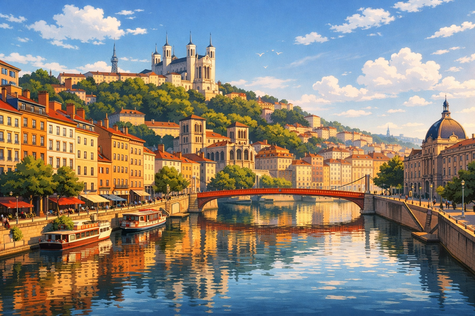 LYON — GASTRONOMIC NEIGHBORHOODS AND THE RHÔNE RIVERBANKS