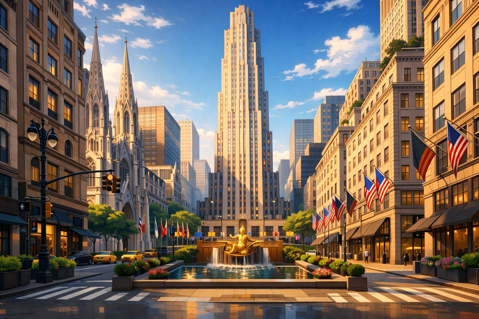 FIFTH AVENUE AND ROCKEFELLER CENTER
