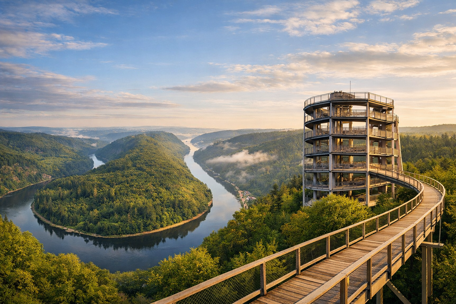 SAAR - Saarschleife loop and Baumwipfelpfad viewing platform