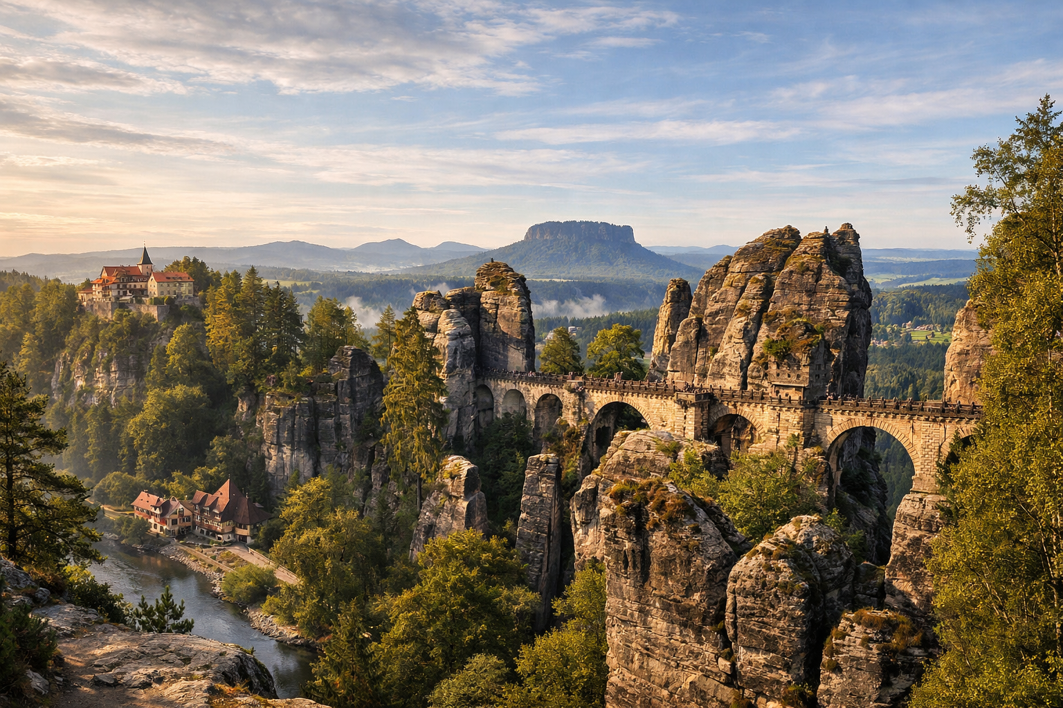 SAXONY - Saxon Switzerland: Bastei rocks and hiking