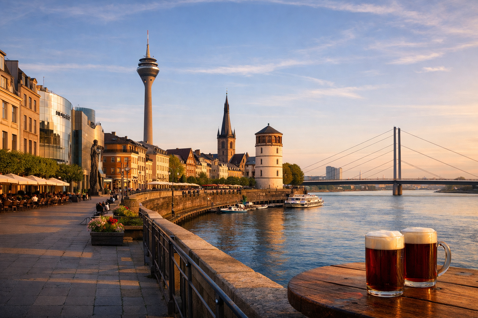 NORTH RHINE-WESTPHALIA - Düsseldorf: fashion, art, promenade, and Altbier