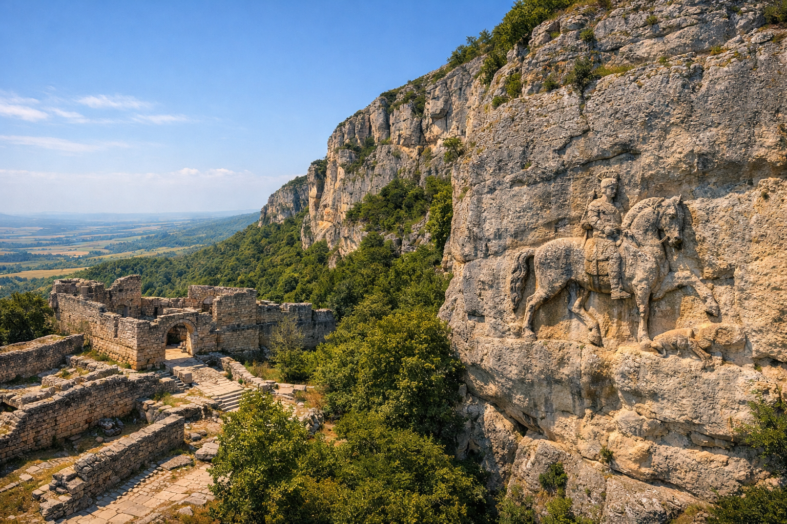 Shumen - Madara Fortress and the Madara Horseman