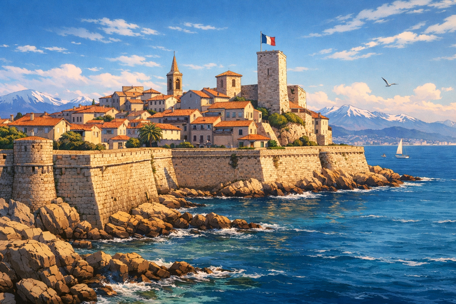 OLD ANTIBES AND THE RAMPARTS