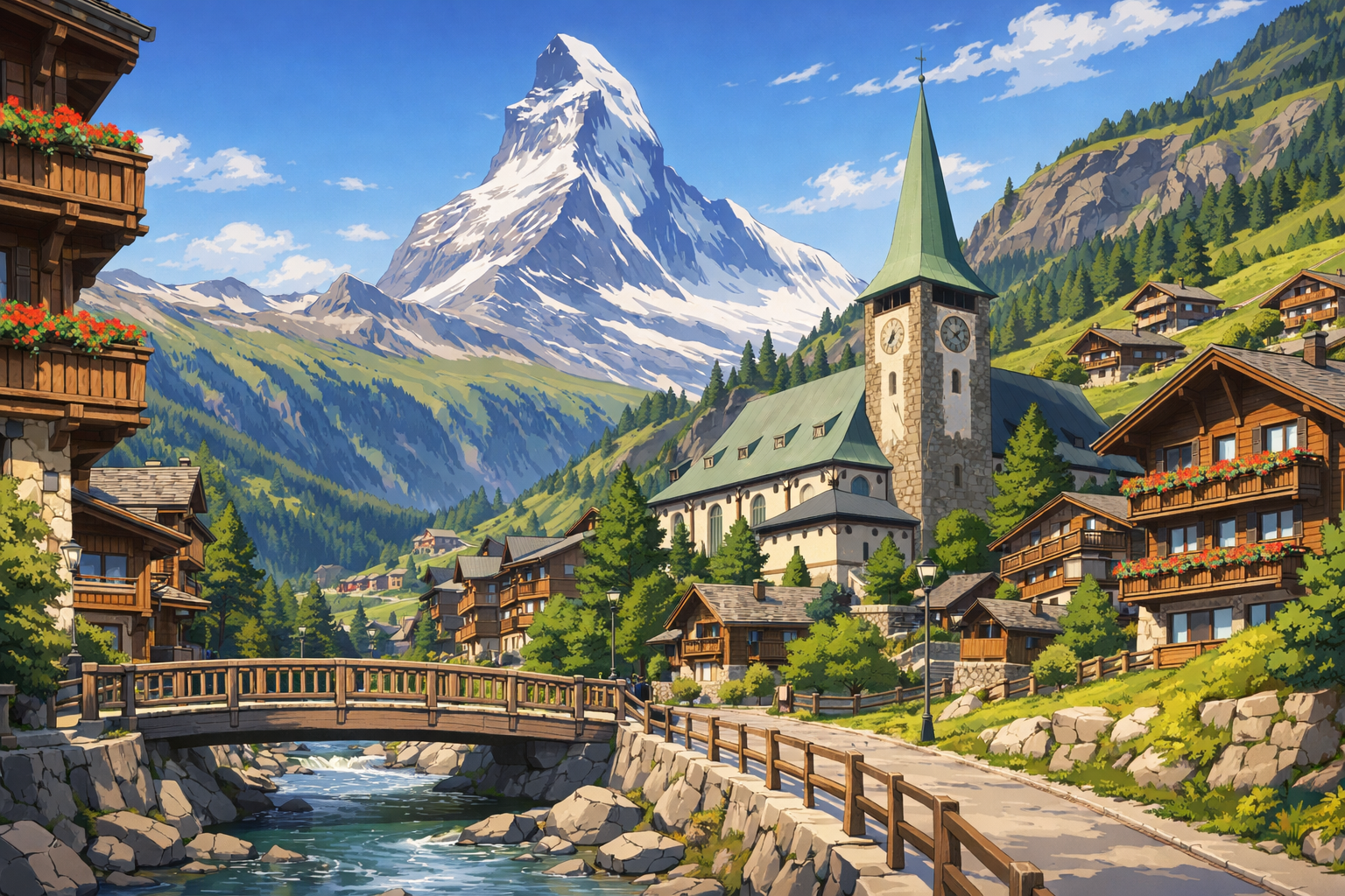 Zermatt - Alpine trekking near the Matterhorn