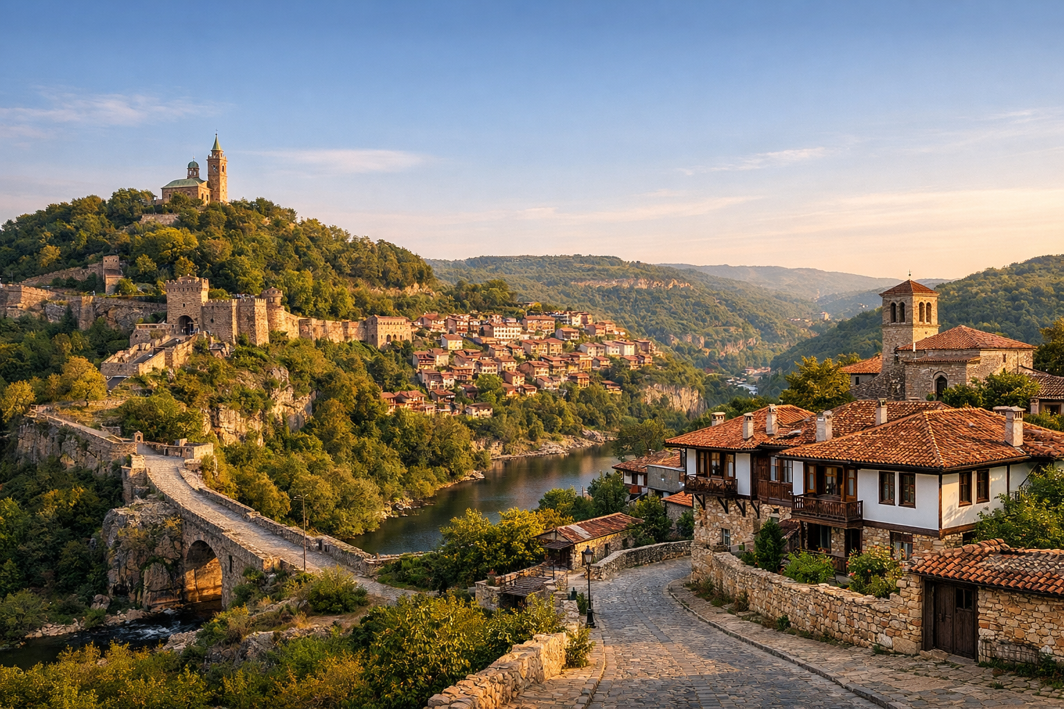 Veliko Tarnovo Arbanasi fortress and old houses