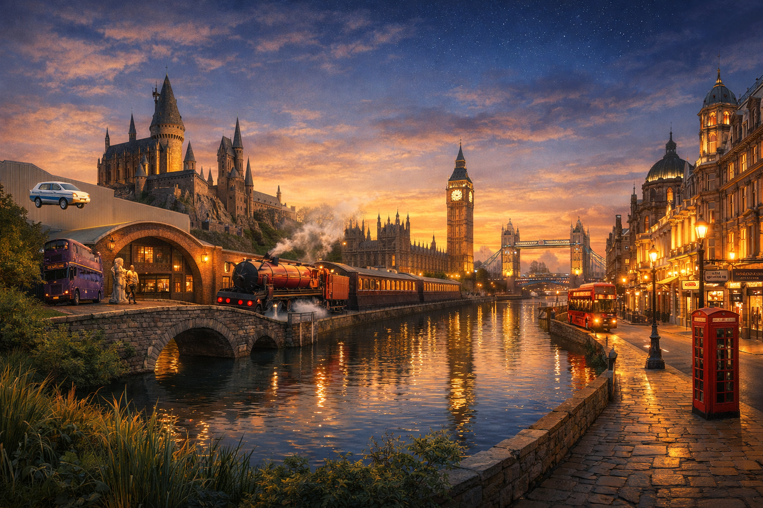 Великобритания, Лондон и Уотфорд. Путешествие в мир кино с посещением Warner Bros. Studio Tour London — The Making of Harry Potter, музея кино, платформы 9¾ и вечернего Вест-Энда.